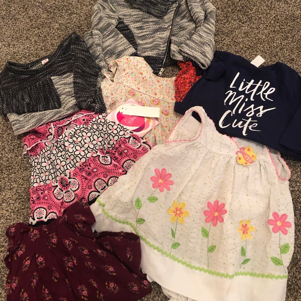 12 mos girls dresses lot